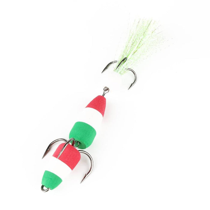 Soft Worm Bait with Foam Hook and Three Anchor Hook Size M