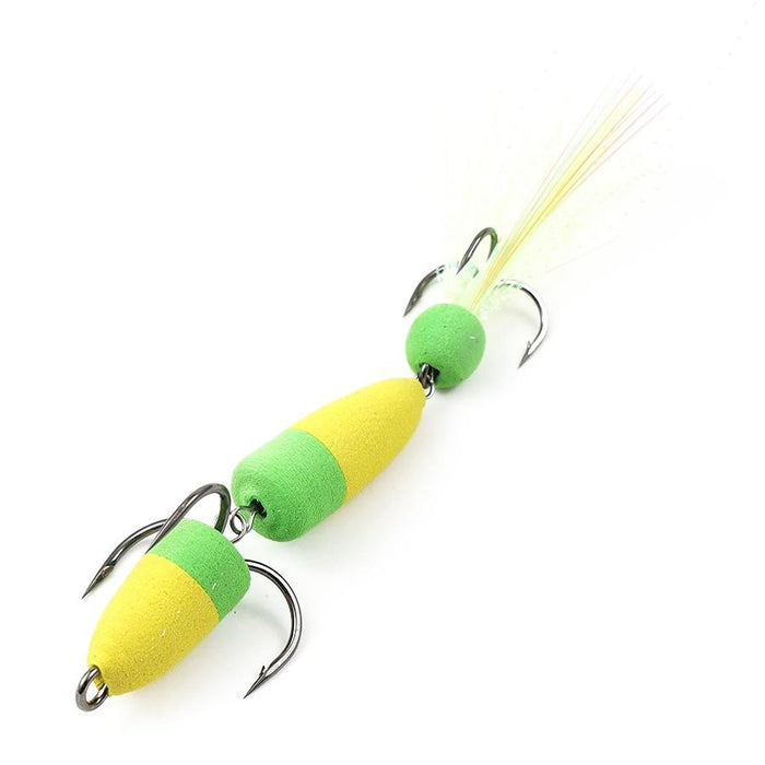 Soft Worm Bait with Foam Hook and Three Anchor Hook Size M