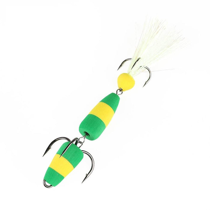 Soft Worm Bait with Foam Hook and Three Anchor Hook Size M