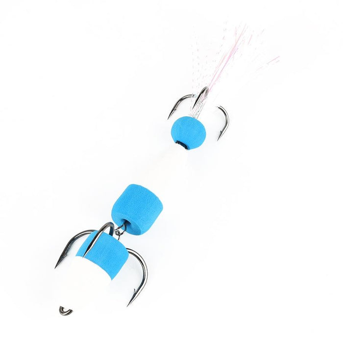 Soft Worm Bait with Foam Hook and Three Anchor Hook Size M