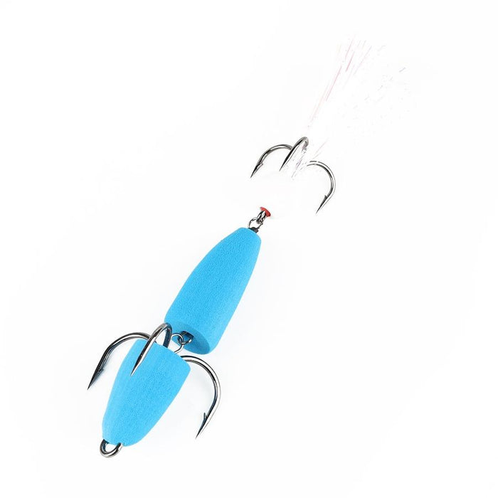 Soft Worm Bait with Foam Hook and Three Anchor Hook Size M