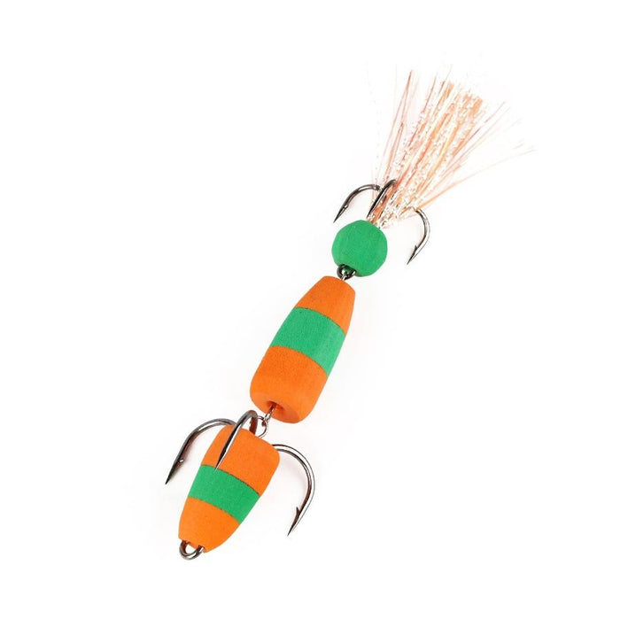 Soft Worm Bait with Foam Hook and Three Anchor Hook Size M