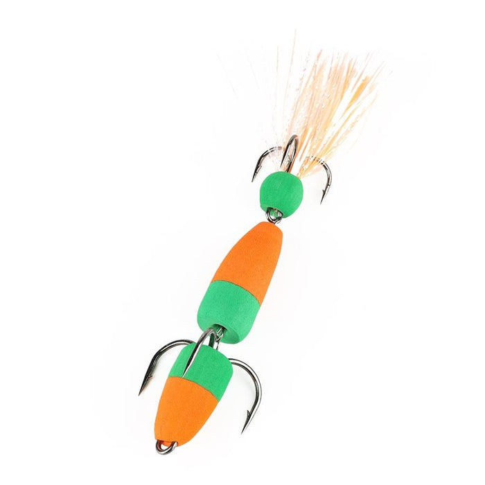 Soft Worm Bait with Foam Hook and Three Anchor Hook Size M