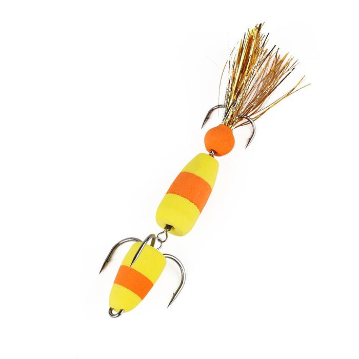 Soft Worm Bait with Foam Hook and Three Anchor Hook Size M