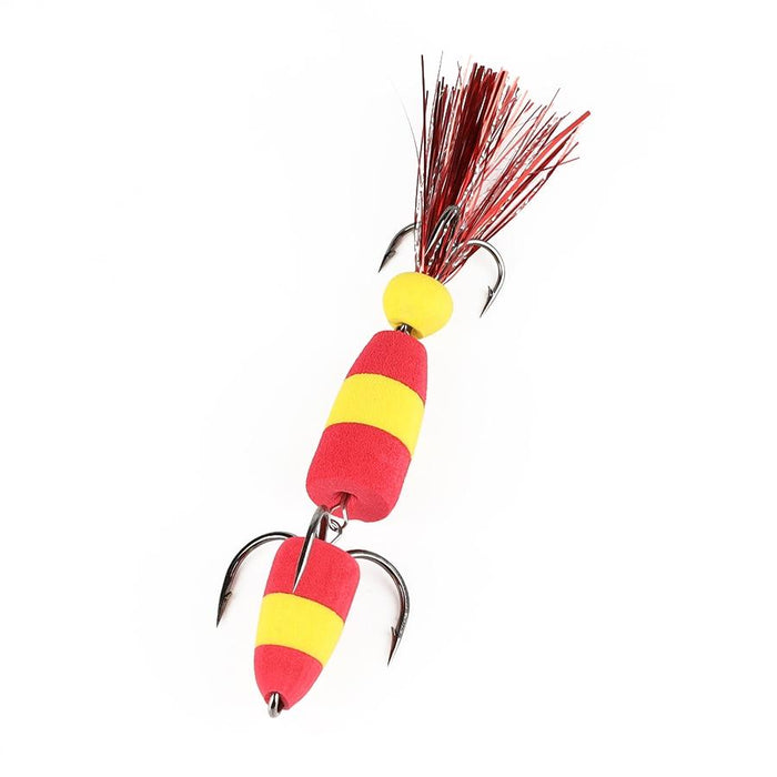 Soft Worm Bait with Foam Hook and Three Anchor Hook Size M