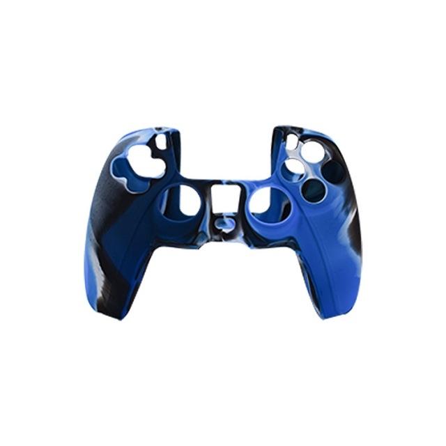 For Ps5 Controller Silicone Case Protective Cover - Camouflage Blue