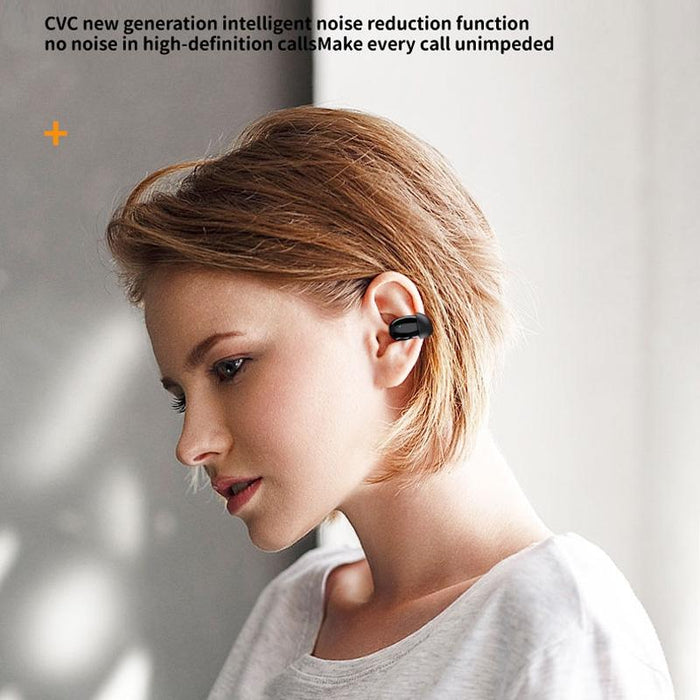 Yyk-Q96 Clip Ear Digital Display With Charging Bin Bone Conduction Bluetooth Earphones