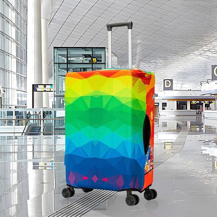 Graffiti Luggage Dust Outdoor Travel Thick Elastic Luggage Protective Cover - Size L 22-24 Inches