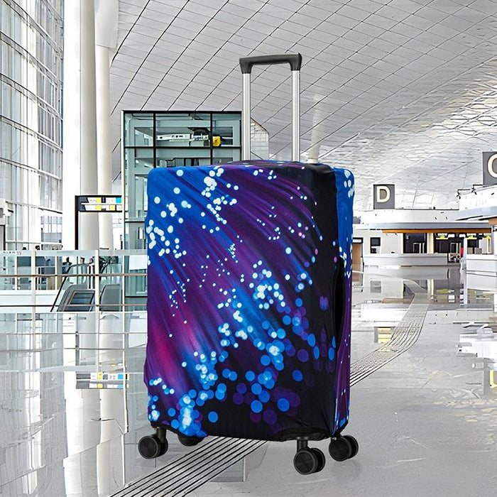 Graffiti Luggage Dust Outdoor Travel Thick Elastic Luggage Protective Cover - Size L 22-24 Inches