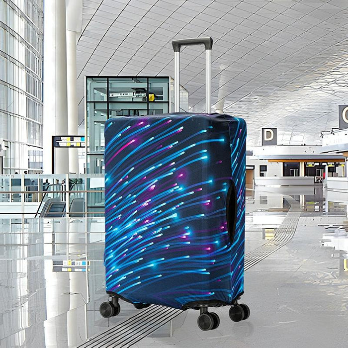 Graffiti Luggage Dust Outdoor Travel Thick Elastic Luggage Protective Cover - Size L 22-24 Inches