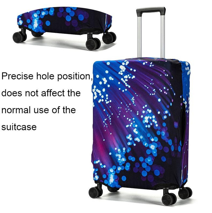 Graffiti Luggage Dust Outdoor Travel Thick Elastic Luggage Protective Cover - Size L 22-24 Inches