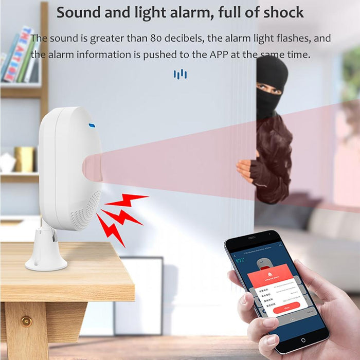 Tuya App Control Wireless Pir Motion Sensor Alarm Wifi Motion Detector