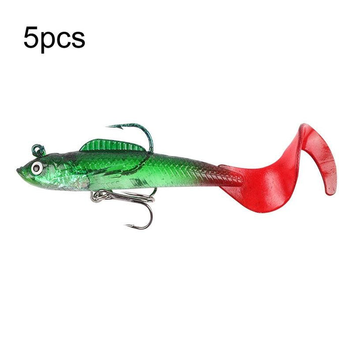 5 Roadrunner Soft Luminous Leadhead Lures