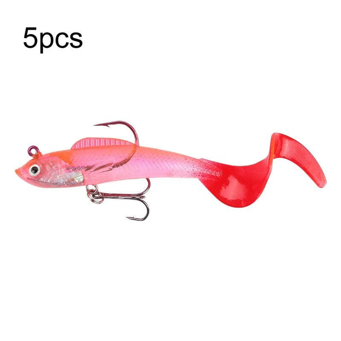 5 Roadrunner Soft Luminous Leadhead Lures