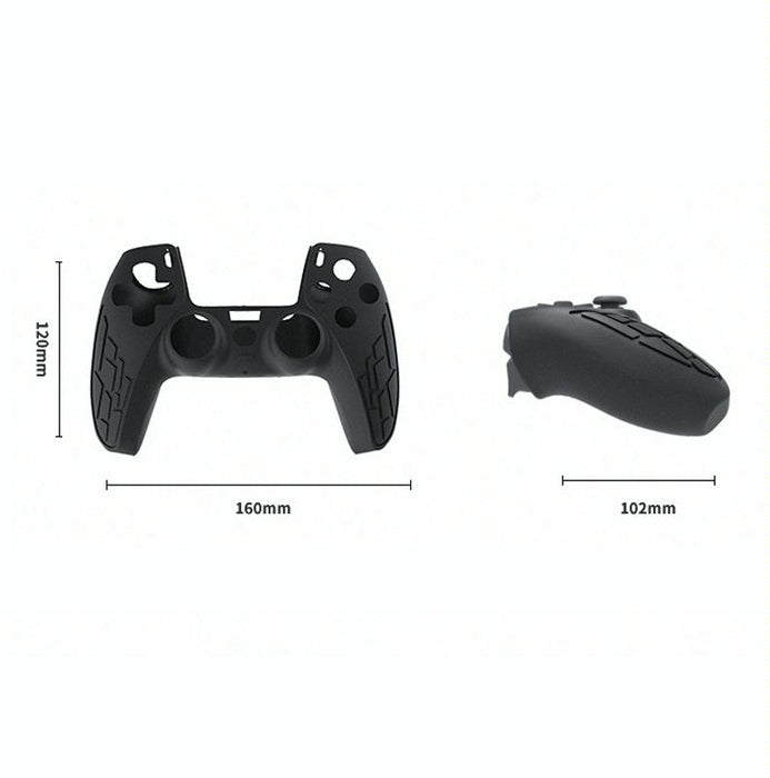 For Ps5 Gamepad Silicone Case Non-Slip Texture Thickened Protective Cover