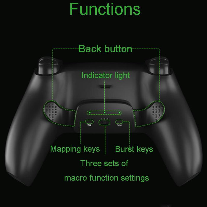 For Ps5 Dual Back Clip Button Programmable Keys Diy Kit White