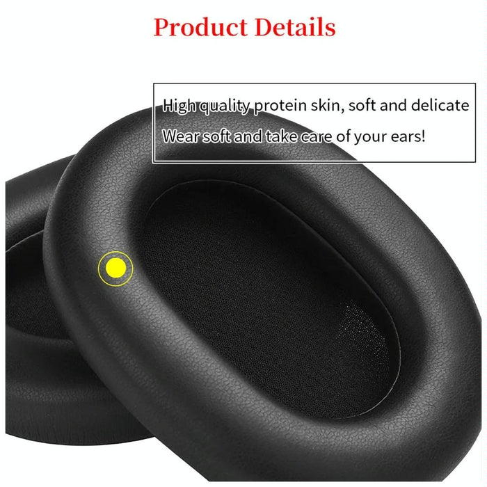 2Pcs For Sony Wh-1000Xm5 Headphone Sponge Leather Case Earmuffs