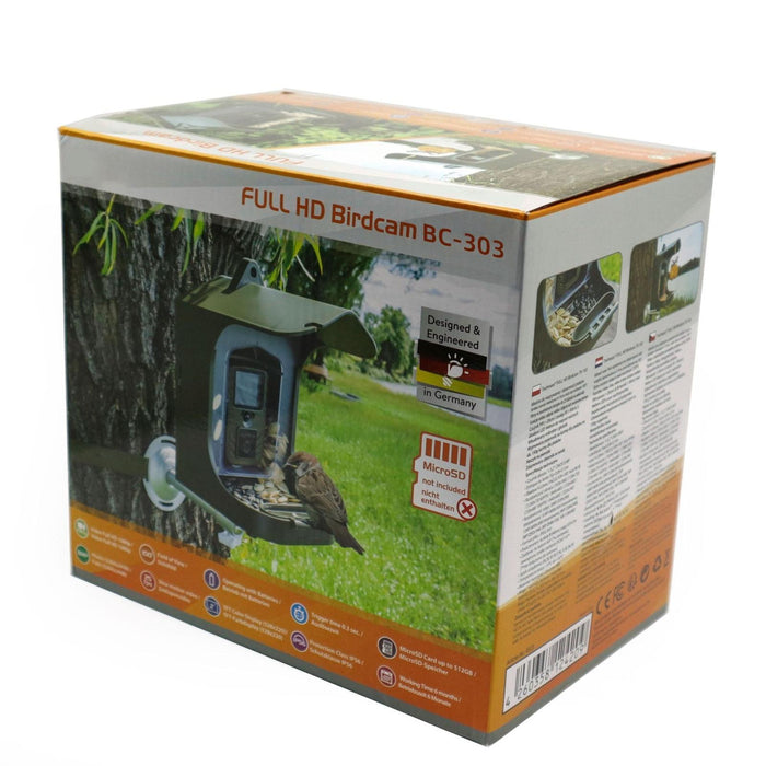 Bc303 Bird Feeder Outdoor Trail Camera Bird Watching Camera With Motion Sensor Army Green