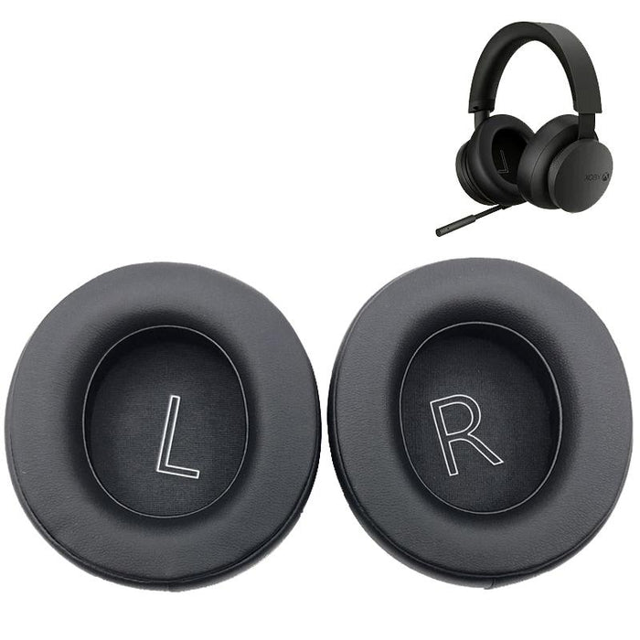 1Pair For Microsoft Xbox Series Headphones Leather Foam Cover Earmuffs Black