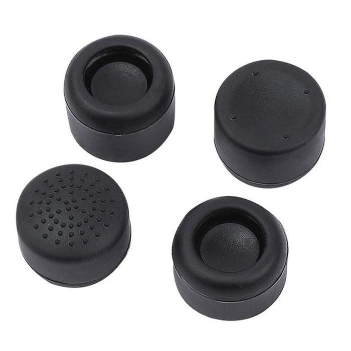 8Pcs /Set For Ps5 / Ps4 Silicone Joystick Cap Booster Cap Gamepad Rocker Protective Case Black