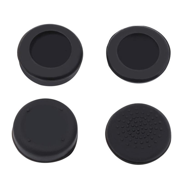 8Pcs /Set For Ps5 / Ps4 Silicone Joystick Cap Booster Cap Gamepad Rocker Protective Case Black