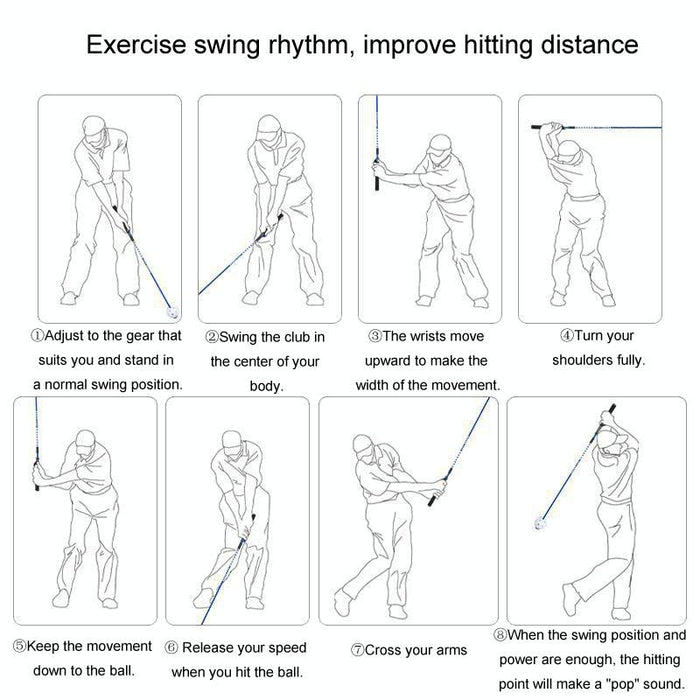 Hgb024 Golf Swing Sounding Training Stick To Improve Swing Speed And Delay Downswing