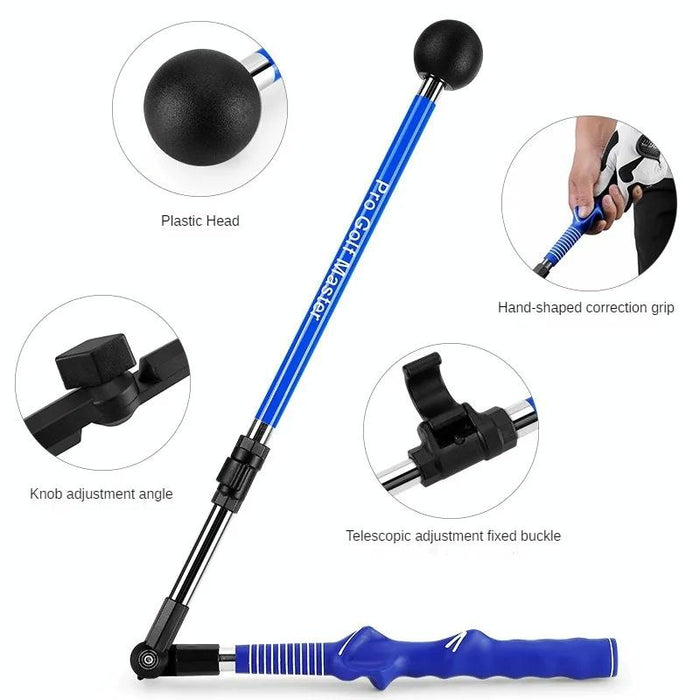 Hgb023 Foldable Golf Swing Trainer Correction Practitioner Adjustable Length Angle Trainer For Beginner