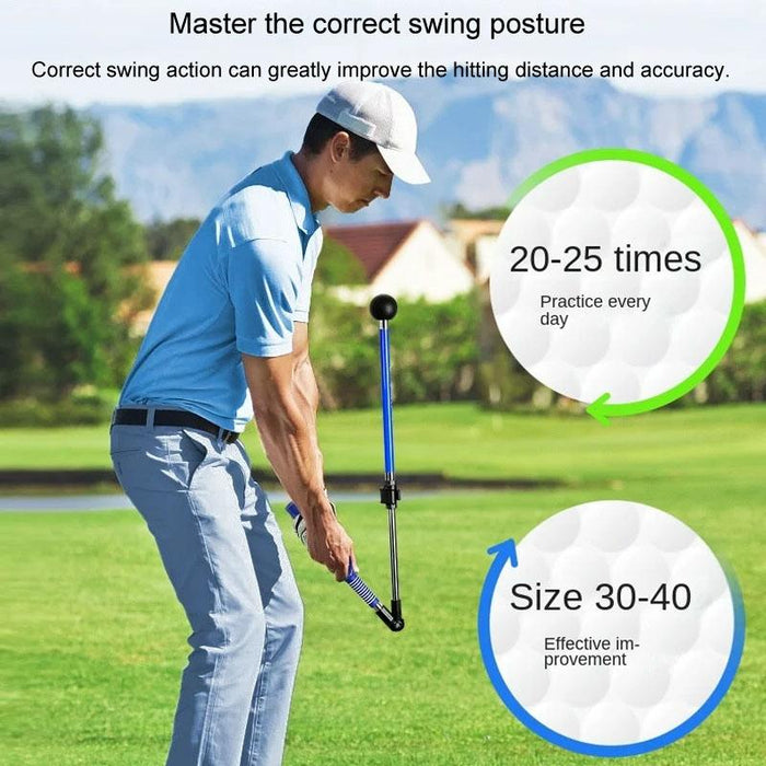 Hgb023 Foldable Golf Swing Trainer Correction Practitioner Adjustable Length Angle Trainer For Beginner