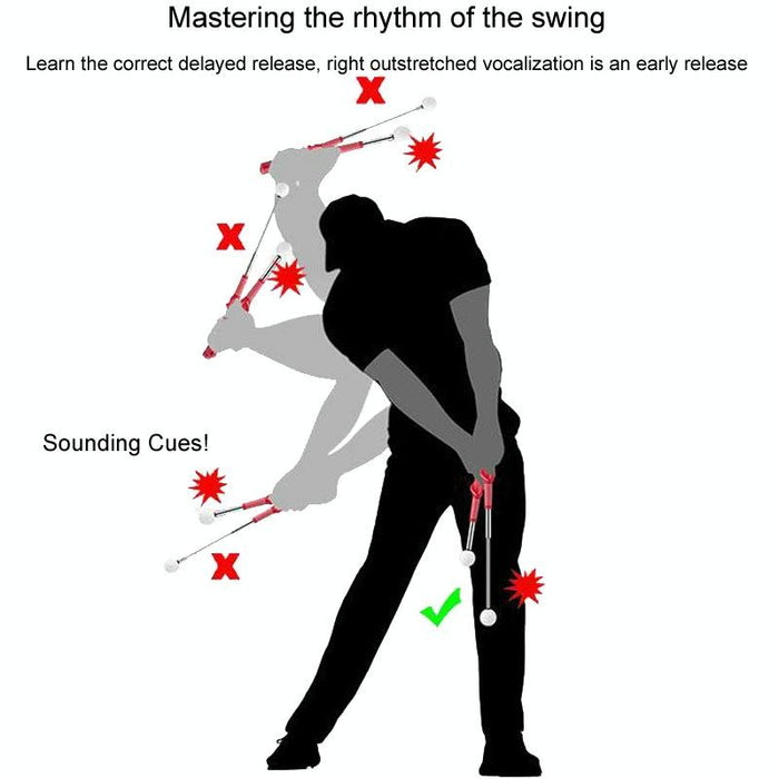 Hgb022 Retractable Swing Practice Stick Indoor Golf Sound Assistant Practitioner
