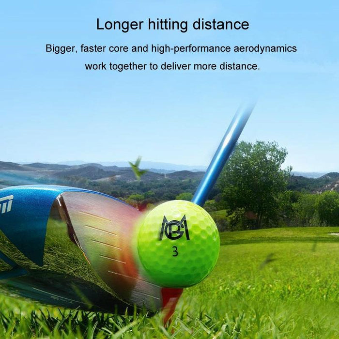 12Pcs /Box Golf Colored Competition Balls Double Layer Practice Balls