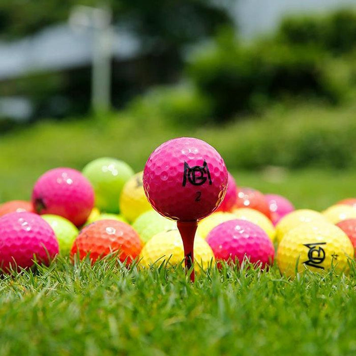 12Pcs /Box Golf Colored Competition Balls Double Layer Practice Balls