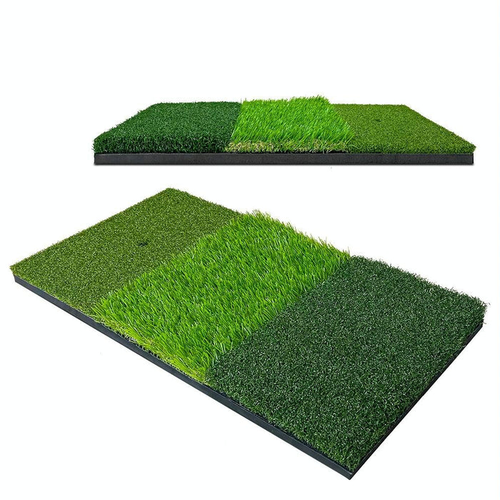 3 In 1 Golf Striking Hitting Resistant Practice Pad Indoor Mini Swing Chipping Hitting Mat