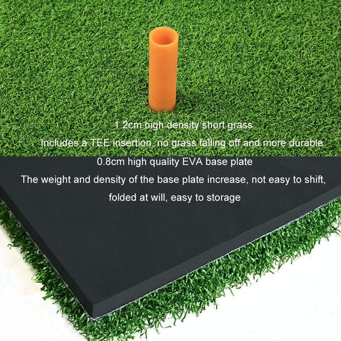 3 In 1 Golf Striking Hitting Resistant Practice Pad Indoor Mini Swing Chipping Hitting Mat