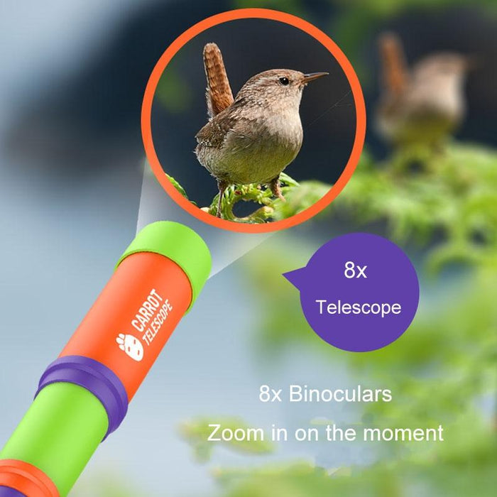 8X Hd Radish Telescope Retractable Focusing Children Science Education Toys Random Colour