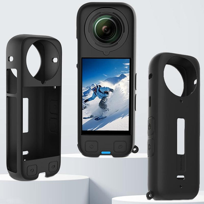 For Insta360 X4 Ox4-Jst-Cy Body Silicone Case Black