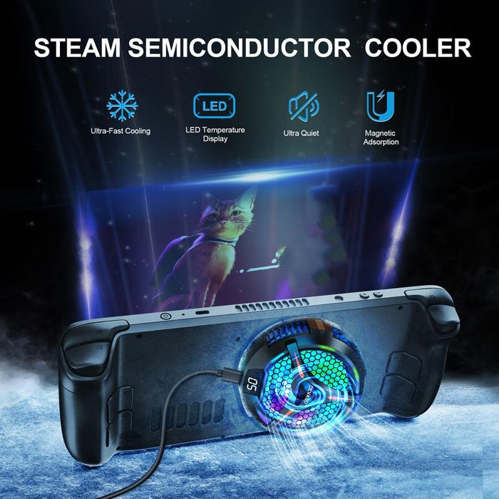 For Steam Deck / Steam Deck Oled Game Console Digital Display Metal Semiconductor Heat Sink