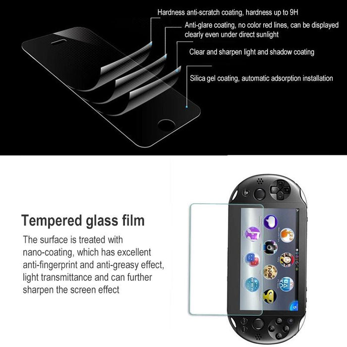 Tempered Glass Clear Full Hd Screen Protector Cover Protective Film Guard For Sony Playstation Psvita Ps Vita Psv 1000 Console