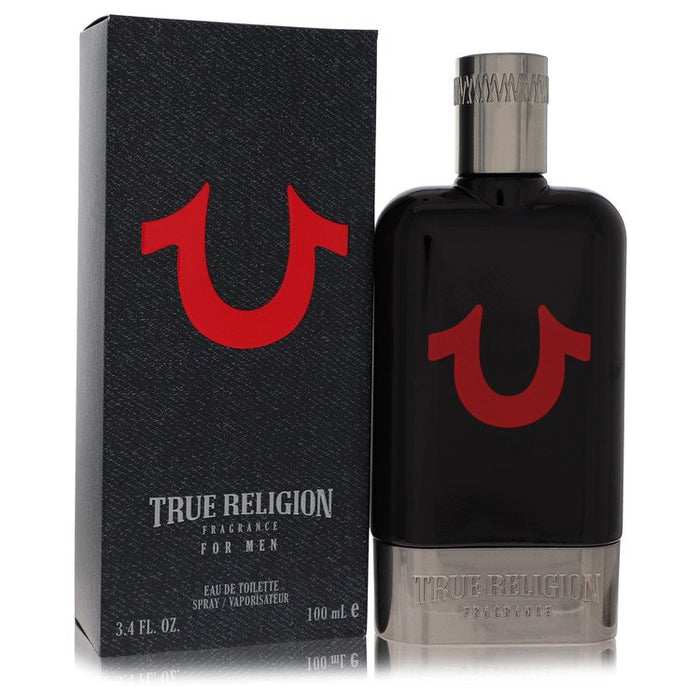 True Religion Black Eau De Toilette Spray For Men-100 Ml