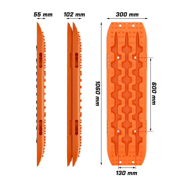 4Wd Recovery Tracks Boards 10T 2Pcs Snow Mud Essential Car Vehicle With Carry Bag