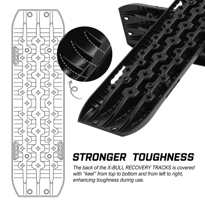 Recovery Tracks Boards 10T 2Pcs Snow Mud Essential Car Vehicle 4Wd Carry Bag