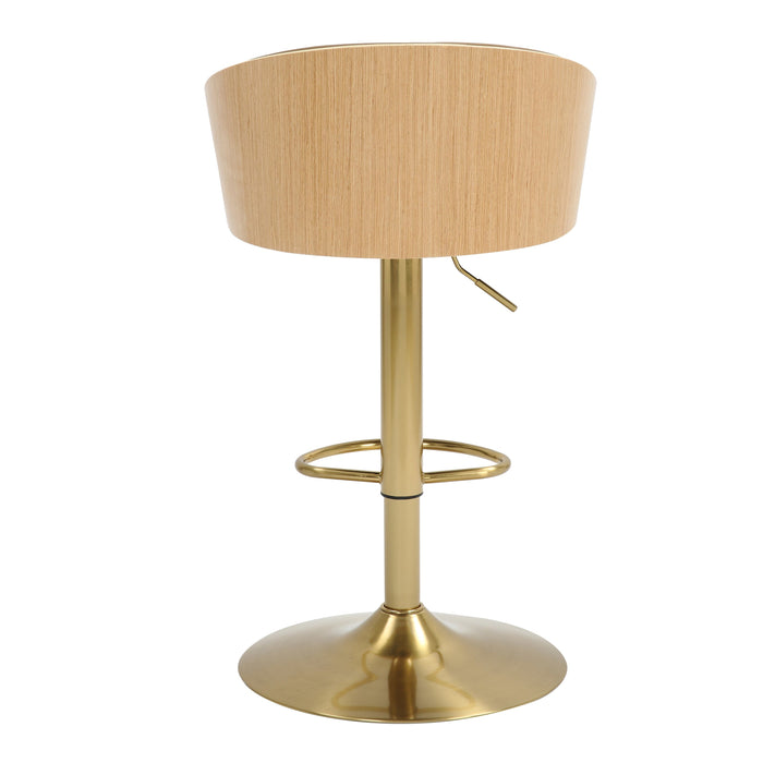 Gold Gas Lift Bar Stool