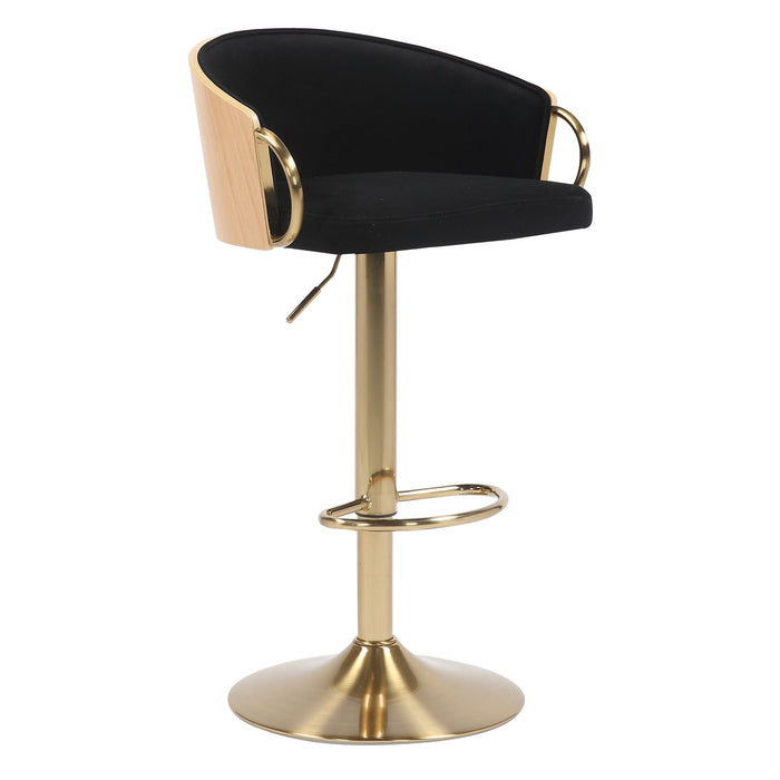 Gold Gas Lift Bar Stool