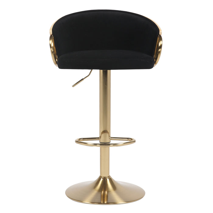 Gold Gas Lift Bar Stool