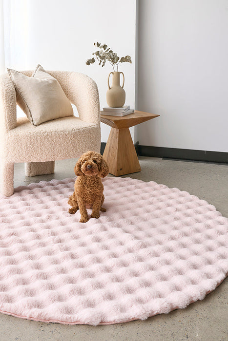 Washable Rug - Blush 100X100Cm