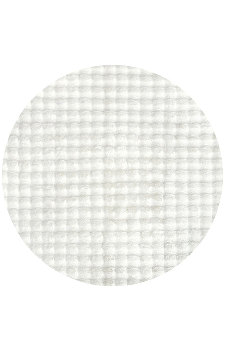 Washable Rug - White 100X100Cm