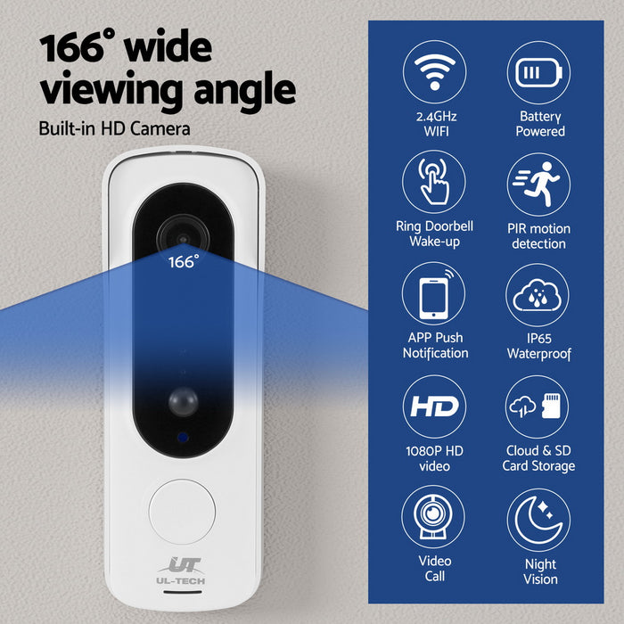 Wireless Doorbell Security Camera