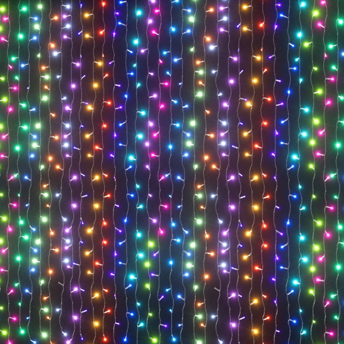 6X3M Christmas Lights Curtain String Light 960 Led Rgb Remote