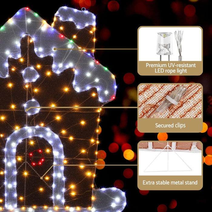 Christmas Lights Gingerbread Motif 330 Led Fairy Light Decoration