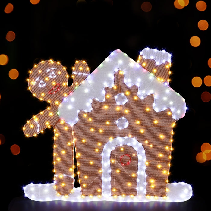 Christmas Lights Gingerbread Motif 330 Led Fairy Light Decoration