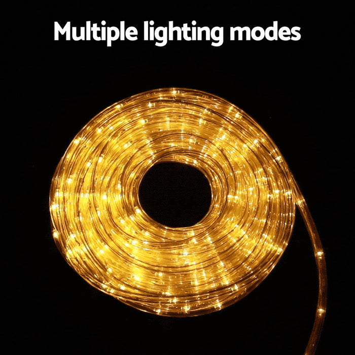 20M Christmas Lights String Rope Light Decorations 600 Led Warm